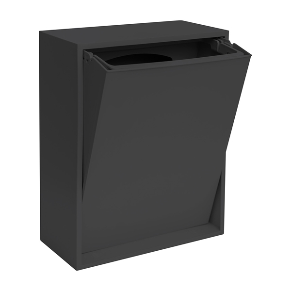 ReCollector væghængt box til affaldssortering - Black Raven