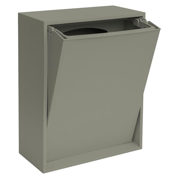 ReCollector væghængt box til affaldssortering - Oak Green