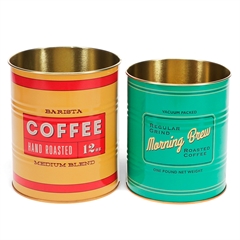 Rex London Metaldåser - Vintage Coffee Sæt med 2 stk