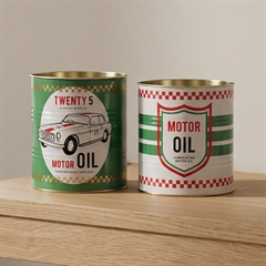 Rex London Metaldåser - Motor Oil. Sæt med 2 stk