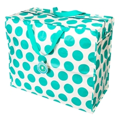 Rex London Opbevaringspose til dyner - Turkise prikker