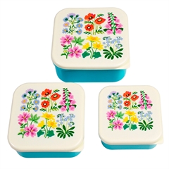 Rex London Snack Boxes. Sæt med 3 stk. WildFlowers
