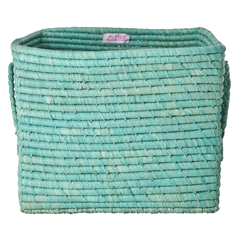 RICE Raffia kurv - Mint