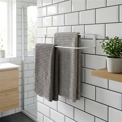 Sector Håndklædeholder til væggen - Hvid 60 cm