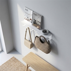 SECTOR knager med hylde - Hvid