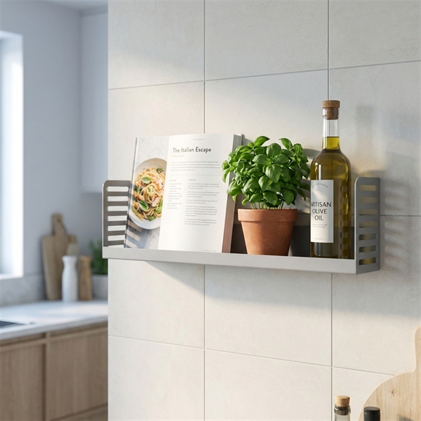 Hylde til kogebøger - grå