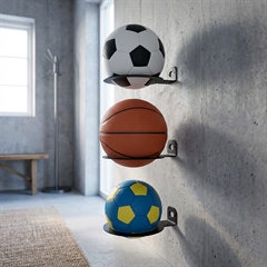 SECTOR Vægholder til bolde - SORT