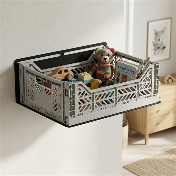 SECTOR Væghylde - Demi Shelf - SORT