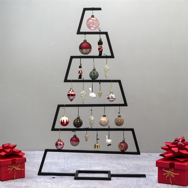 Senso Juletræ i metal til julekugler - Sort