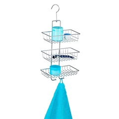 Shower caddy med 3 hylder til blandingsbatteriet