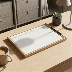 Siena Bakke i egetræ til A4 blokke