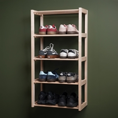 NAW Hilda Skoreol til vægophæng i Birketræ - 5 hylder