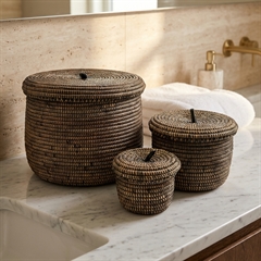 Små Afrikanske kurve i sort - Sæt 3stk