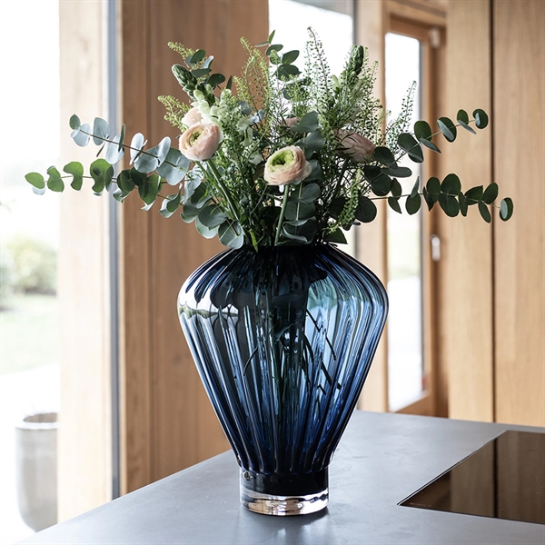 Specktrum vase i glas - Evelyn - MEDIUM - Blå
