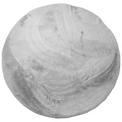 specktrum adalyn blødt tæppe i lysegrå, rundt 100 cm i diameter