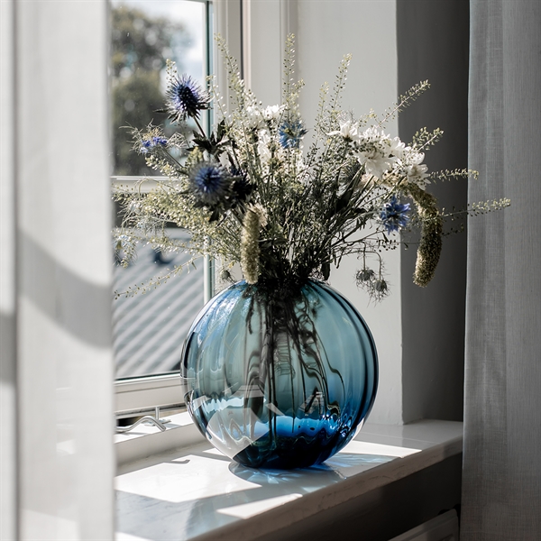 Specktrum vase i glas - Sadie - Blå