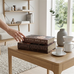 Speedtsberg Bogæsker. Sæt med 2 stk. Coffee