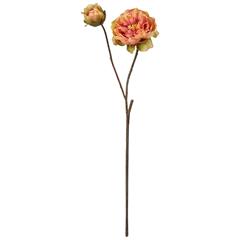 Speedtsberg kunstig blomst på stilk - Peony, orange