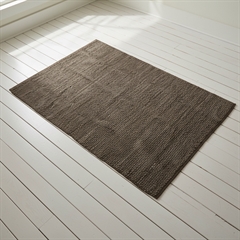 Kludetæppe i Læder. Chocolate Coffee - 140x200 cm.