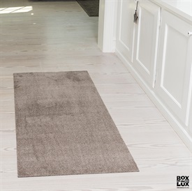 lang dørmåtte i sand/beige 67x150