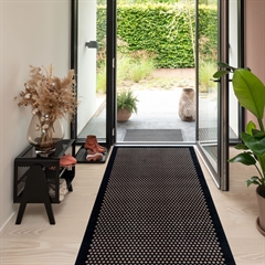 Tica Smudsmåtte - 100x300 cm. Dot Sort/Sand