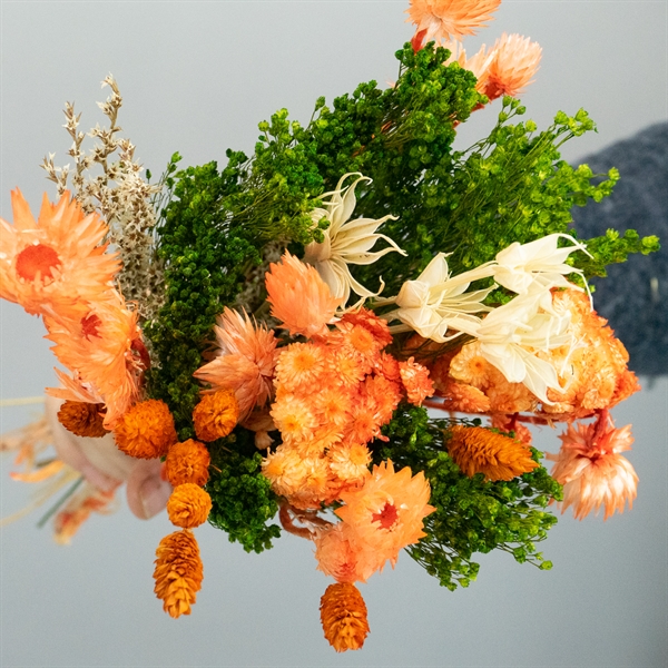 Tørrede blomster - Buket - Small Orange - Clara