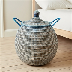 vasketøjskurv Stor, Blå, Alibaba