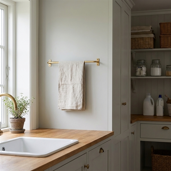 Viskestykkeholder 60 cm. Messing - Lancaster Speedtsberg