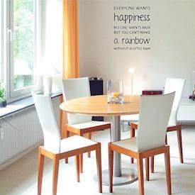 Wall sticker "Happiness and rainbows"