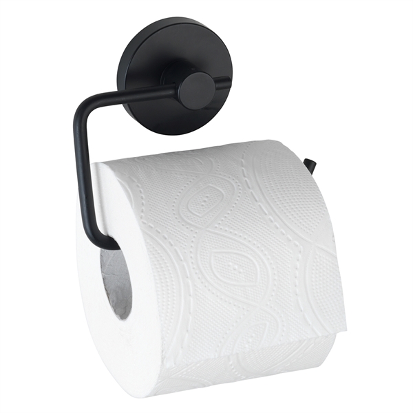 Toiletrulleholder Milazzo med Vacuum-Loc, SORT