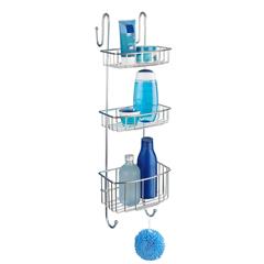 Shower caddy i rustfrit stål, 3 hylder