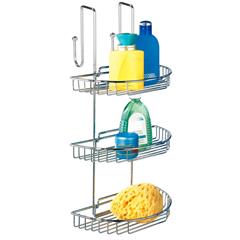 Shower Caddy i rustfri stål. Med 3 hylder