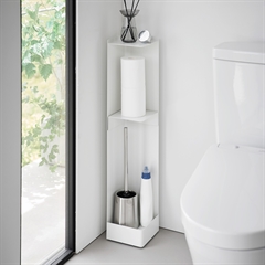Yamazaki Toilet Organizer på Hjul - HVID