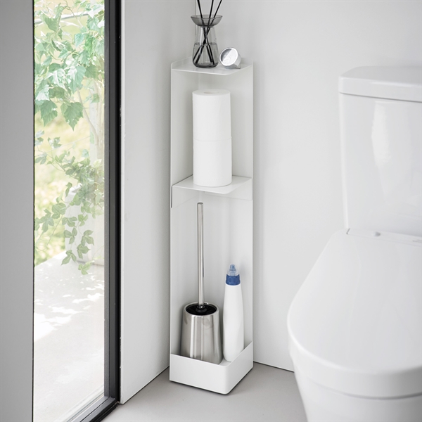 Yamazaki Toilet Organizer på Hjul - HVID