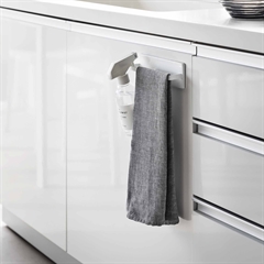 Yamazaki FILM Selvklæbende Viskestykkeholder, HVID