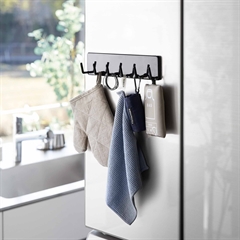 Yamazaki FILM Selvklæbende holder til køkkenredskaber, Sort