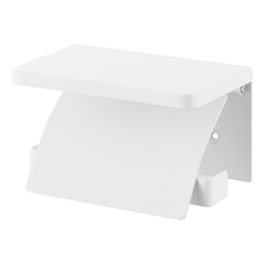 toiletrulleholder med hylde til 1 toiletrulle