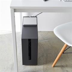 Yamazaki Tower cable box with casters - Black