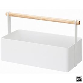 Yamazaki TOSCA toolbox i hvid metal og træ
