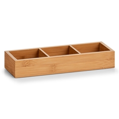 Zeller Organizer med 3 rum i Bambus, Hamborg