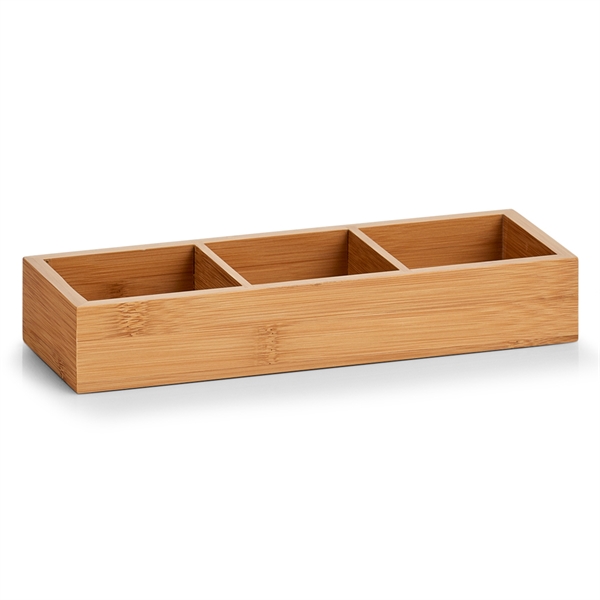 Zeller Organizer med 3 rum i Bambus, Hamborg