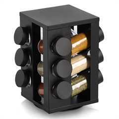 Zeller Krydderiholder der kan dreje rundt - Sort