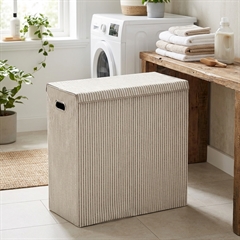 Dobbelt Vasketøjskurv Foldbar