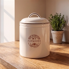 Zeller Kartoffelkrukke i Keramik - Hvid, 2900 ml