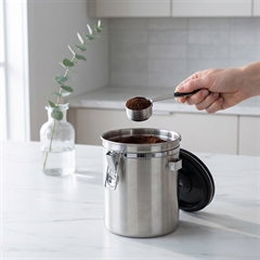  Lufttæt kaffedåse med ske 