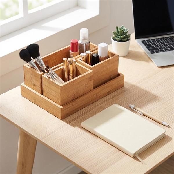 Zeller Organizer sæt i Bambus, Hamborg - 4 dele