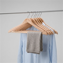 Zeller Træbøjler. Sæt med 6 stk. 