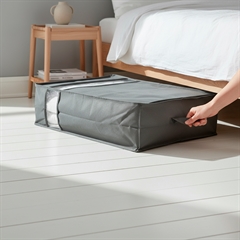 Zeller Opbevaringspose med vindue, Grå 65 liter